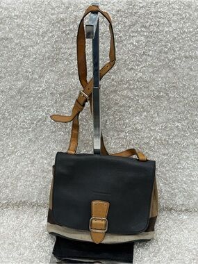 Authentic BURBERRY Gowan Crossbody Bag House Check Canvas